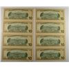 Image 2 : ( 2 ) SHEETS OF ( 4 ) UNCUT 2006 $10.00 NOTES IN  FOLDER WITH FACTS