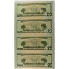 Image 2 : SHEET OF ( 4 ) UNCUT 2006 $20.00 NOTES IN  FOLDER WITH FACTS