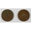 Image 1 : (2) CIVIL WAR TOKEN (OUR COUNTRY), (FIRST IN WAR, FIRST IN PEACE)