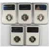 Image 2 : SET OF 1999 SILVER PROOF STATEHOOD QUARTERS NGC PF-69 ULTRA CAMEO