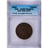 Image 1 : 1837 HARD TIMES TOKEN (NOT ONE CENT) ICG AU-53 DETAILS