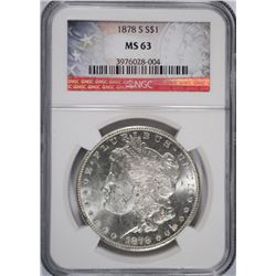 1878-S MORGAN DOLLAR NGC MS-63