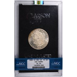 1880-CC MORGAN SILVER DOLLAR REVERSE OF 1878 GSA HOARD, NGC MS-64 RARE COIN!