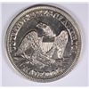 Image 2 : 1855-O ARROWS SEATED HALF DOLLAR, MS-63 WHITE, RARE TYPE COIN AND NICE!!
