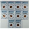 Image 1 : LOT OF ( 10 ) 1956-D LINCOLN CENTS, PCGS MS-66 RED