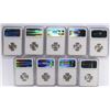 Image 2 : LOT OF (9) 1953-S ROOSEVELT DIMES NGC MS-67