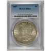 Image 1 : 1887 MORGAN DOLLAR PCGS MS-61