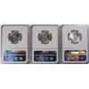 Image 2 : LOT OF ( 3 ) 1961 WASHINGTON QUARTER, NGC MS-65