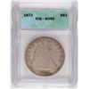 Image 1 : 1872 SEATED DOLLAR ICG AU 50 ORIGINAL