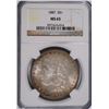 Image 1 : 1887 MORGAN SILVER DOLLAR, NGC MS-65 GEM