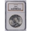 Image 1 : 1922-D PEACE SILVER DOLLAR, NGC MS-64 BLAST WHITE!