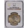 Image 1 : 1925 PEACE SILVER DOLLAR, NGC MS-66  TOUGH COIN!