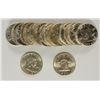 Image 1 : ROLL OF ( 20 ) OF GEM BU FRANKLIN HALF DOLLARS DATED 1951-1960