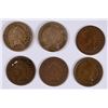 Image 1 : LOT OF 1864 INDIAN HEAD CENTS, G/VG ( 2 ) CN AND ( 4 ) BRONZE