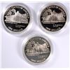 Image 2 : ( 3 ) 1990 EISENHOWER PROOF COMMEM DOLLARS IN ORIG BOXES/COA