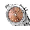 Image 2 : 24mm Lady Rolex Stainless Steel Oyster Perpetual Watch. Pink Arabic Dial. Stainless Steel Smooth Bez