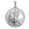 Image 2 : 2014 1 oz Silver Eagle Pendant (Diamond-ScrewTop Bezel)