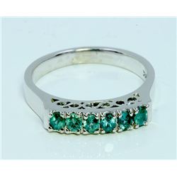 Alexandrite 0.32 ct Ring, 3.09 gram  14K White Gold