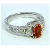 Image 3 : Natural Spessartite 1.07ct   Diamond 0.22ct