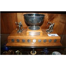 VINTAGE PHYLLIS PAUL MEMORIAL CURLING TROPHY
