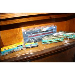 GROUP OF ASSORTED COLLECTORS TIN TOY TRAINS