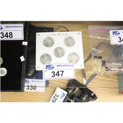 5 US SILVER DOLLARS DATING 1881-1885