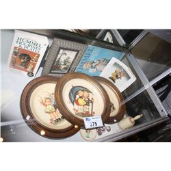 GROUP LOT OF HUMMEL COLLECTORS PLATES, BELL PRINT AND COLLECTORS BOOKS ON HUMMELS