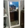 Image 1 : APPROX 5' X 2' WHITE PAINTED WOOD FRAMED DECORATIVE WALL MIRROR