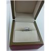 Image 1 : ONE LADIES 14KT WHITE GOLD DIAMOND SET TRINITY DESIGN ENGAGEMENT OR DRESS RIGN WITH 3 DIAMONDS,