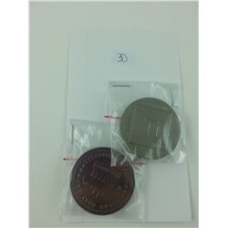 2X .999 TITANIUM BULLION 10Z INVESTOR ROUNDS