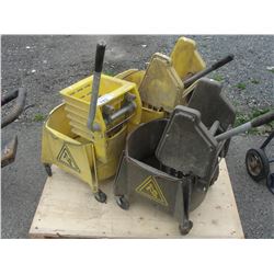 3 COMMERCIAL MOP BUCKETS