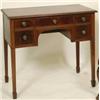 Image 1 : A 19th Century Mahogany Side Table, fitted five drawers, on tapering square legs, 83 cm See illus...