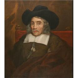 English School, late 17th century/early 18th century, bust portrait of Lord Sherborne (John Crump...