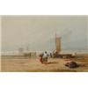 Image 1 : Thomas Miles Richardson Junr, preparing the boats, watercolour heightened with bodycolour, signed...