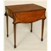 Image 1 : A Late 18th Century Butterfly Top Pembroke Table, veneered in satinwood, and crossbanded in kingw...