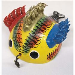 Tlaquepaque Hand Painted Coconut Shell Puffer Fish