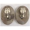 Image 2 : Navajo Sterling Silver Onyx Clip-On Earrings