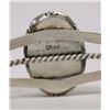 Image 2 : Navajo Silver Red Shell Cuff Bracelet, Virgil Chee