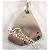 Image 2 : Navajo Sterling Silver Red Shell Pendant Necklace