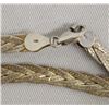 Image 3 : Italian Sterling Silver Flat Braided Chain