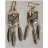 Image 1 : Navajo Sterling Pink Mother of Pearl Earrings