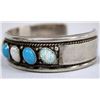 Image 2 : Zuni Silver Turquoise Opal Bracelet, Sensa Eustace