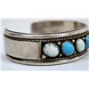 Image 3 : Zuni Silver Turquoise Opal Bracelet, Sensa Eustace