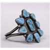 Image 2 : Navajo Old Pawn Sterling Turquoise Bracelet