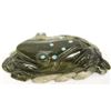Image 1 : Zuni Carved Ricolite Frog Fetish by Dwight Quam