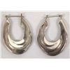 Image 2 : Elegant Sterling Silver Hoop Earrings