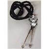 Image 1 : 1950 Zuni Traditional Channel Inlay Bolo Tie