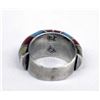 Image 2 : Zuni Sterling Silver Channel Inlay Ring - Y Yazzie