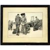 Image 1 : Antique 1905 ''Ready for the Trip'' Print