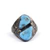 Image 1 : Navajo Old Pawn Sterling Turquoise Ring, Size 10.5